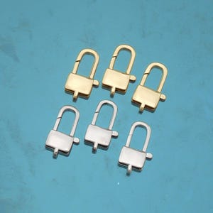 18K Gold Filled Lobster Clasp,Carabiner Lock Connector,Spring Push Gate For DIY Jewelry Clasp Finding Necklace Bracelet