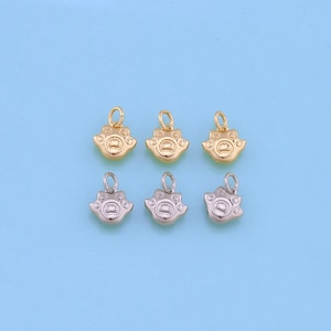 18 kt gold filled hanger kattenpoot, sierlijke hondenpoot bedelarmband ketting voor het maken van doe-het-zelf sieraden