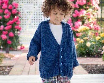 Easy Kids Cardigan Knitting Pattern