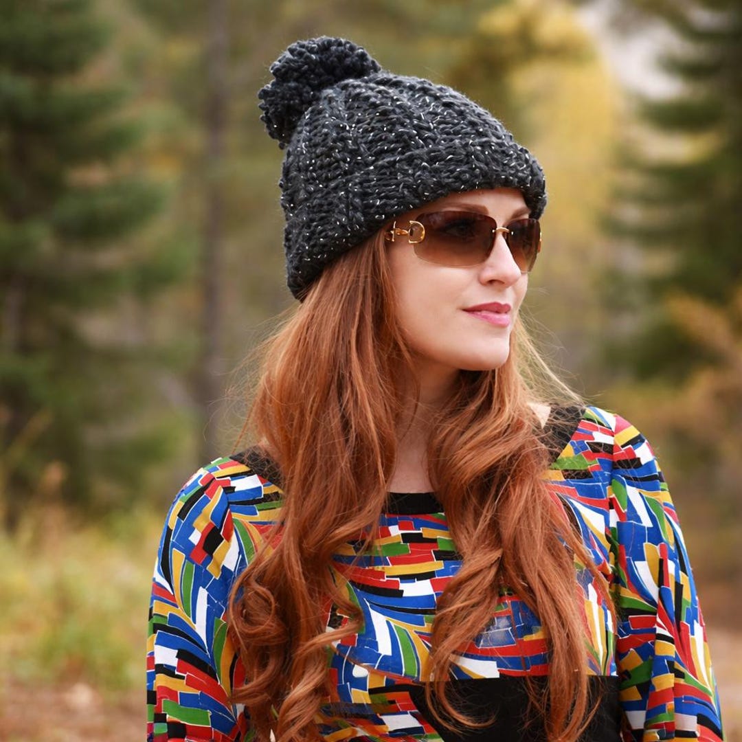 Chunky Ribbed Hat Knitting Pattern – Easy Beginner Super Bulky Yarn ...