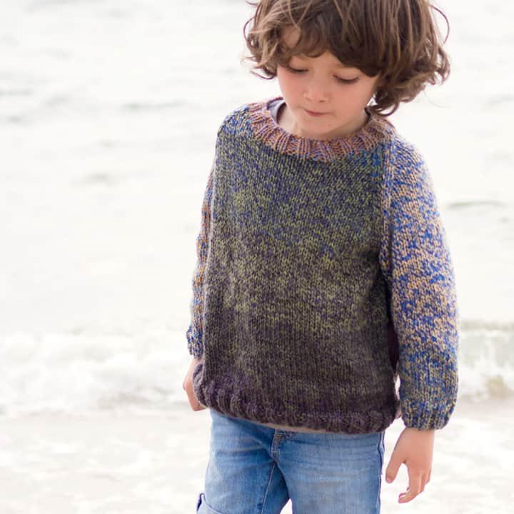 Kids Easy Sweater Knitting Pattern