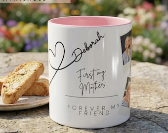 Personalized Mom Photo Mug, Custom Picture Cup Gift From Kids, Mother's Day Coffee Mug, Polaroid Collage Mug, Gift For Mom From Daughter