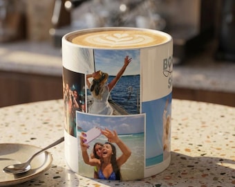 Personalized Photo Coffee Mug, Custom Text Friendship Gift, Best Friend Birthday Mug, Bridesmaid Proposal Cup, Gift For Her Keepsake Gift