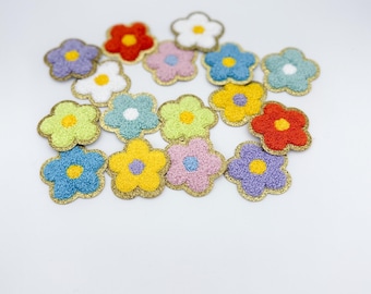 Cute Floral Iron On Patches, Trendy Embroidered Appliques, Boho Floral Patches For DIY Jackets, Backpacks, Clothing, and Crafts
