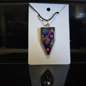Dried Flower Resin Necklace