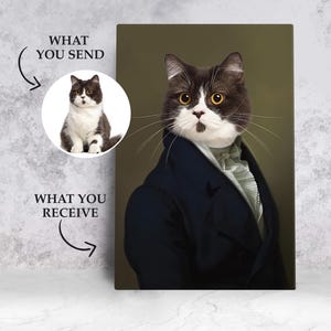ARISTOCRAT - Classic Pet Portrait, Historical Pet Portrait, Victorian portrait, Custom Pet Portrait, Funny Pet Gifts, Dog Royal, Cat Regal