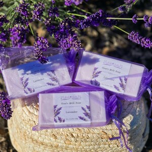 3-Piece Goat Milk Soap Set: Rose, Lavender & Original Scents