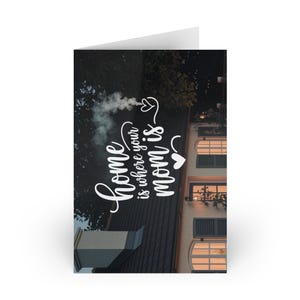 carte fête des mères | La maison est l'endroit où se trouve votre mère | Carte de voeux sincère et unique pour maman | Des cadeaux attentionnés pour la fête des mères
