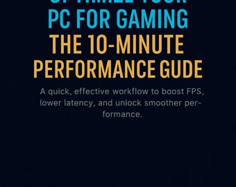 Optimize PC Gaming Performance Guide | Boost FPS (PDF Download)