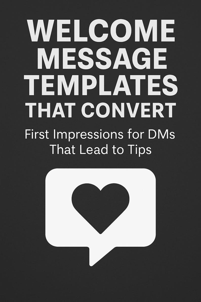 Onlyfans Welcome Message Templates That Convert for Men - Etsy