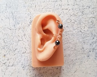 Ear Cuff Black Copper