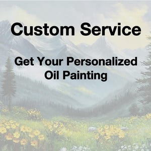 Custom Landscape Oil Painting Personalized Gift Landscape or Architecture From Photo Handcrafted Artwork Large Wall Decor Custom Wall Art