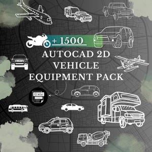 1500+ samlingar av transportfordon | Digitala DWG- och DXF-filer för arkitekter och designers