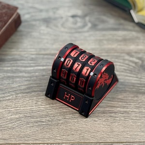 3D gedruckter Lebenszähler mit verstecktem Speicher - Anpassbarer RPG Gesundheits-Tracker - Kompatibel mit MTG und Sammelkartenspielen