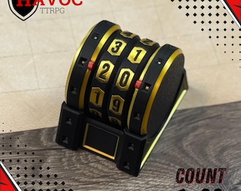 Life Counter with Hidden Dice Storage: Customizable MTG/D&D Health Tracker
