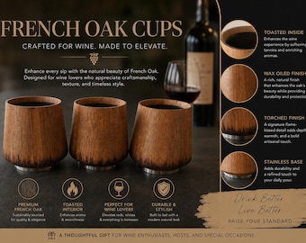 Taça French Oak - Nossa mais nova taça "Cheers" tostada (disponível em 3 a 5 semanas)