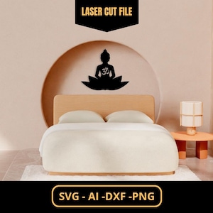 Peinture décorative de Bouddha – Fichiers de découpe laser