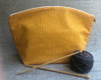 Knitting Cable Large Knitting Project Bag