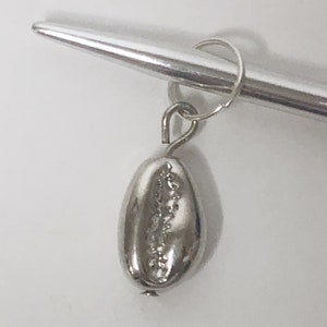 Coffee Bean Knitting Stitch Marker and Progress Marker