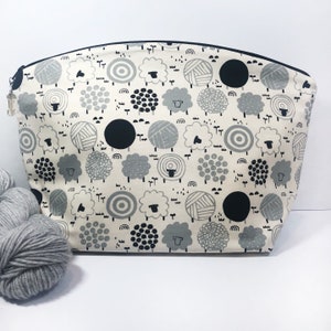 Black Sheep Large Knitting and Crocheting Project Bag
