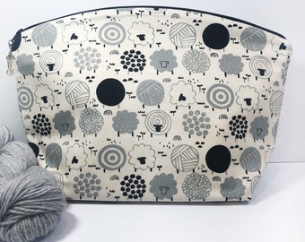 Black Sheep Large Knitting and Crocheting Project Bag