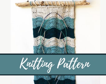 Knitting Needle Holder Knitting Pattern, Boho Wall Hanging Knitting Pattern, Catch of the Day Knitting Pattern