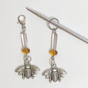 Bee Knitting Stitch Markers and Progress Markers