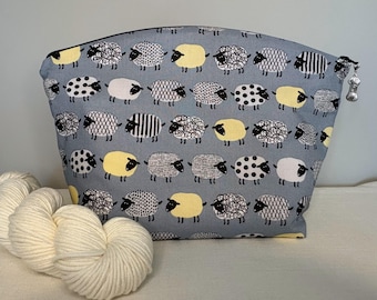 Gray Sheep Large Knitting and Crocheting Project Bag