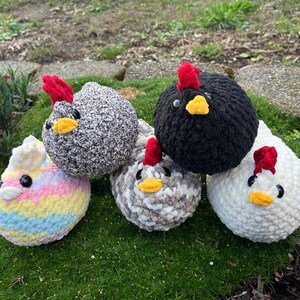 Handmade Crochet Chicken | Amigurumi Stuffed Animal | Cozy Cute Spring Decor | Chicken Lover Gift