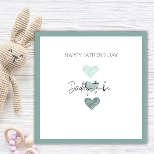 Biglietto d'auguri per la festa del papà "Futuro papà", biglietto stampabile per la prima festa del papà, la nostra prima festa del papà, futuro papà, annuncio di gravidanza al marito
