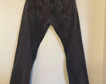 Pantalones vaqueros Sugar Cane Selvedge Denim, lavado vintage negro desteñido, hechos en Japón, talla 34x30.