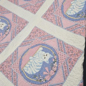 Handmade Decorative Cat Quilt