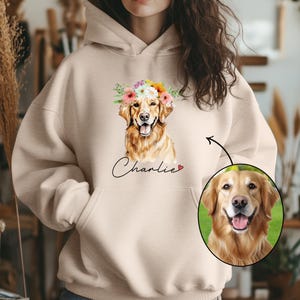 Personalized Hoodie With Photo, Custom Sweatshirts For Dog Mom, Cat Dad Gift Custom Hoodie, Custom Pet Photo Sweatshirt, Photo Dog Cat Shirt