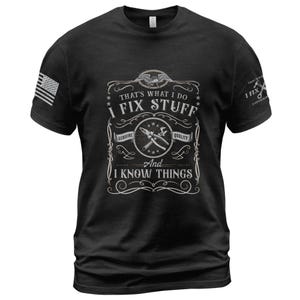 That&#39;s What I Do I Fix Stuff And I Know Things T-Shirt For Men, Handyman Dad Shirt, Funny Dad Gift Shirt, Husband T-Shirt, Mechanic T-Shirt