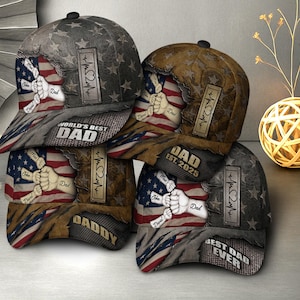Best Dad Ever Hat, Papa Hat, Gift for Papa, Fathers Day Hat, Fathers Day Gift, Custom Dad Hats, Best Gift for Dads, Daddy Fist Bump Hat