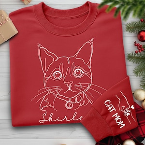 Personalized Sweatshirt With Photo, Custom Pet Photo Hoodies, Cat Dad Gift Custom Hoodie, Custom Pet Photo Sweatshirt, Photo Dog Cat Shirt image 6
