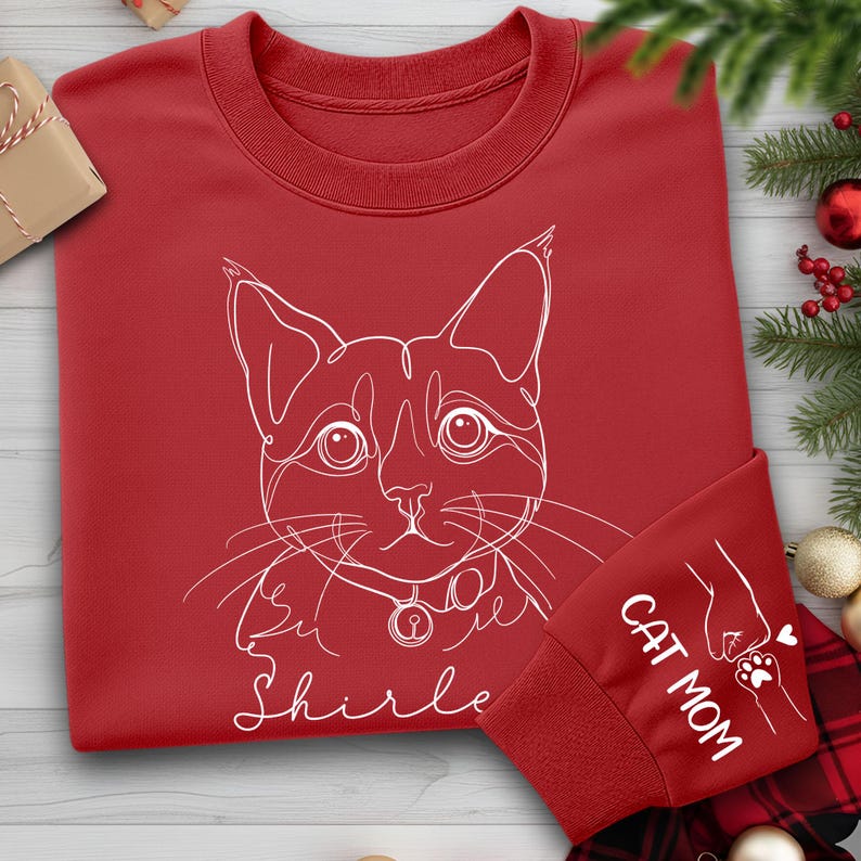 Personalized Sweatshirt With Photo, Custom Pet Photo Hoodies, Cat Dad Gift Custom Hoodie, Custom Pet Photo Sweatshirt, Photo Dog Cat Shirt image 6