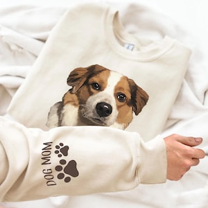 Personalized Hoodie With Photo, Custom Sweatshirts For Dog Mom, Cat Dad Gift Custom Hoodie, Custom Pet Photo Sweatshirt, Photo Dog Cat Shirt