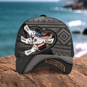 Gorra para papá, gorra para papá, regalo para papá, gorra para el Día del Padre, regalo para el Día del Padre, gorras personalizadas para papá, el mejor regalo para papá, gorra para chocar los puños con papá