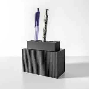 3D Printed Pen Holder: Modern Desk Organizer, Eco-Friendly PLA