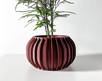 Modern 3D Printed Planter Pot: Sora Design with Drainage Tray