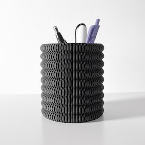 Pen Holder Desk Organizer Pencil Holder | The Lonu Pen Holder | Modern Office and Home Decor | 3D Printed Modern Pencil Holder