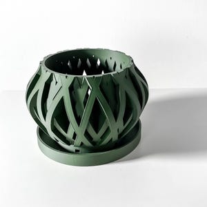 Rimo Orchid Planter 3D Printed Modern Indoor Planter with Aeration for Succulents Cactus Monstera 3"-6" Sizes