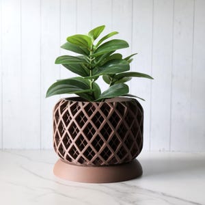3D Printed Torio Planter Pot with Tray: Geometric Home Decor