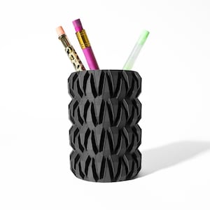 3D Printed Pen Holder: Modern Desk Organizer, Eco-Friendly PLA