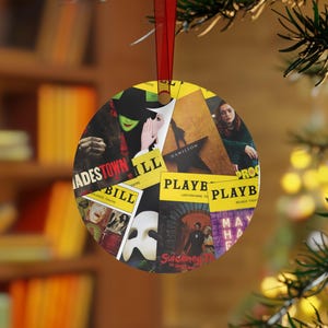 Custom (8) Broadway Playbill Show Metal Ornaments, Playbill  Ornament| Musical Theatre Gifts | Playbill Decor | Christmas Tree Ornaments