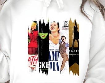 Custom Broadway Shows,Musical Collage Hoodie