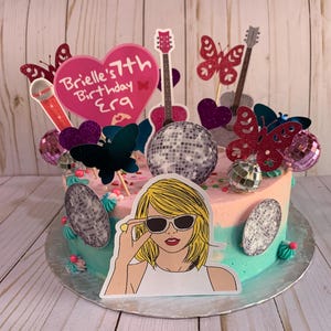 In My Birthday Era Cake topper set. Custom Birthday message