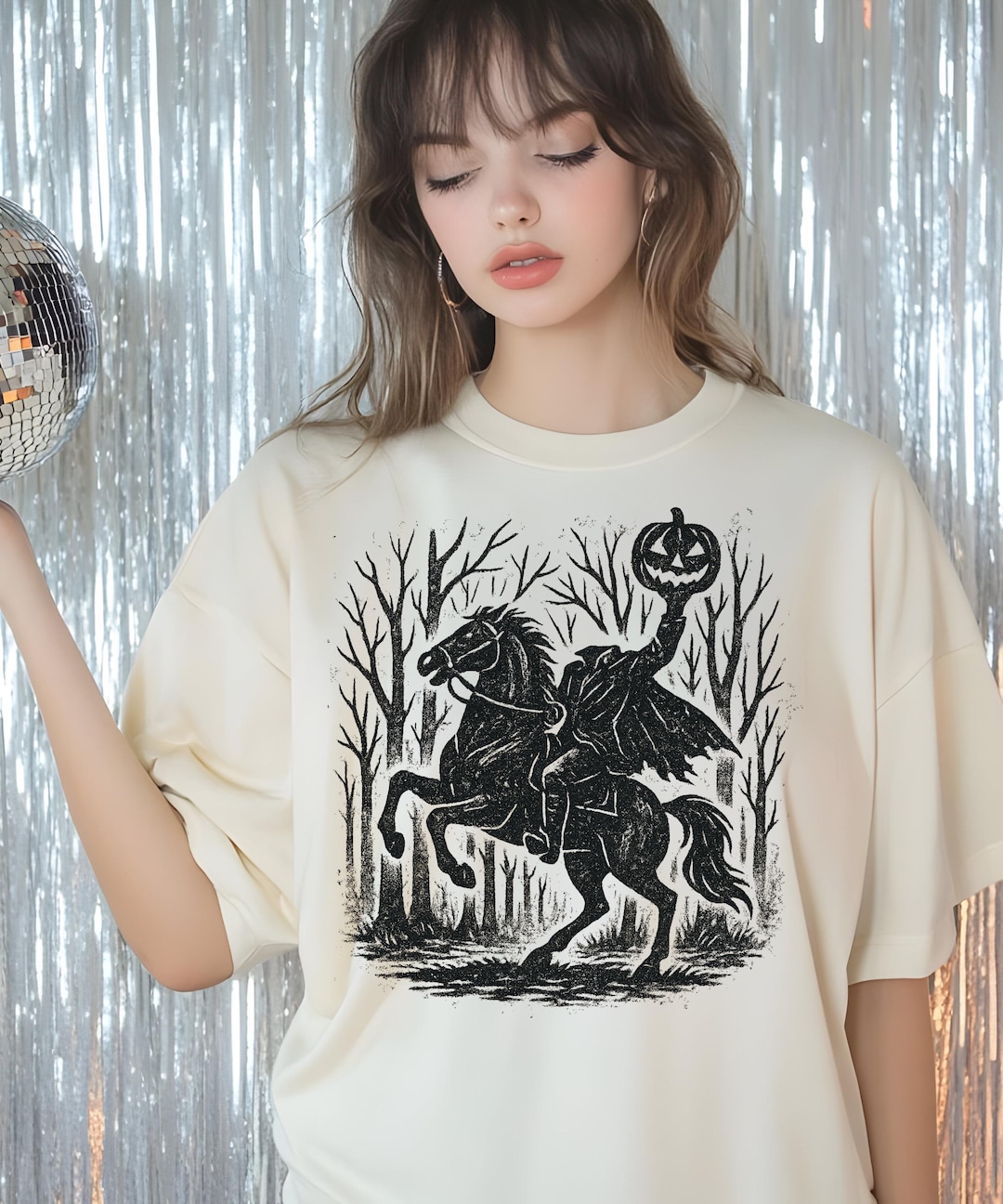 Headless Horseman Comfort Color Halloween Unisex T-shirt, Fall Apparel ...
