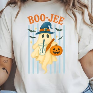 ブージーゴーストシャツ、沿岸ハロウィンTシャツギフト、不気味なゴーストアパレル、